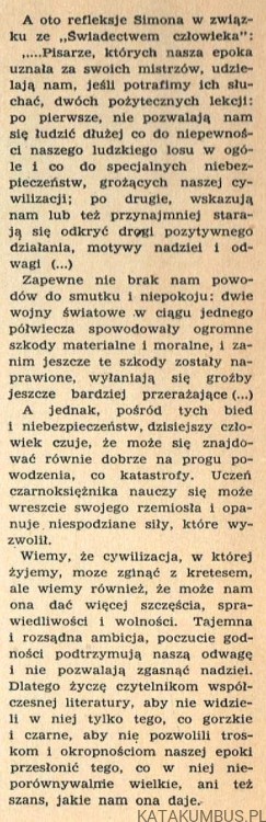 Świadectwo człowieka. PIERRE HENRI SIMON