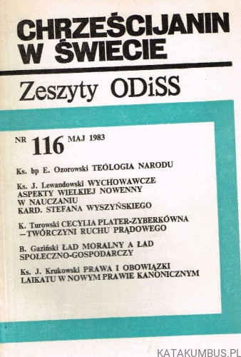 Chrześcijanin w świecie / nr 116 Maj 1983. KS. BP EDARD OZOROWSKI