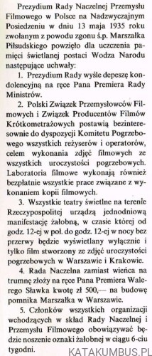 Pogrzeb Marszałka. MAREK BUDZIAREK