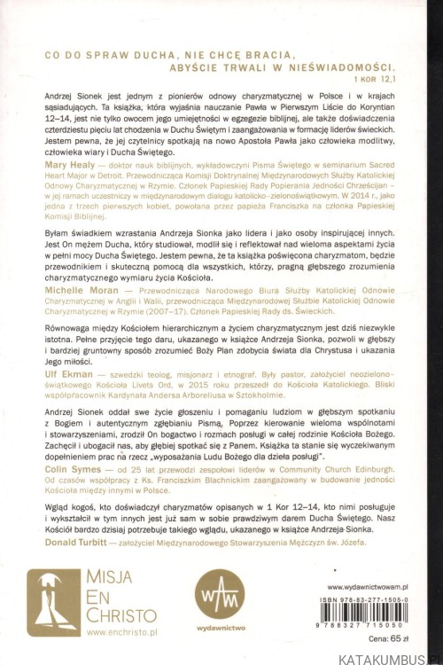 Charyzmaty. Aktywna obecność Boga w Kościele. ANDRZEJ SIONEK