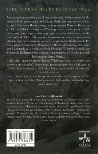 Historia Państwa Kościelnego. JAN GORDZIAŁKOWSKI