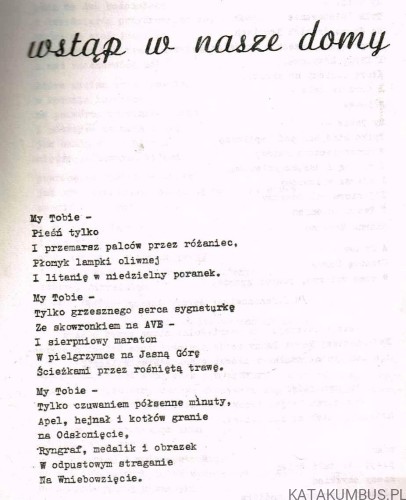 Królowej Tysiąclecia Niepokornego Narodu