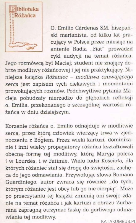 Różaniec modlitwa czuwającego serca / Emilio Cardenas SM 