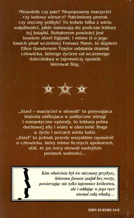 Józef - marzyciel w niewoli. ELLEN GUNDERSON TRAYLOR
