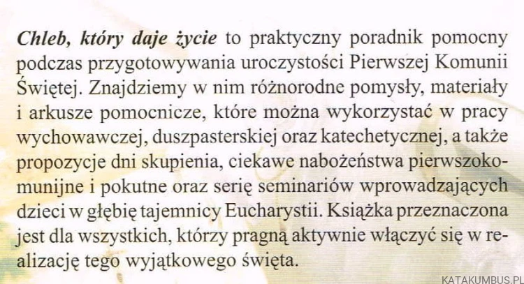 Chleb, który daje życie. KARLHEINZ BUHLEIER