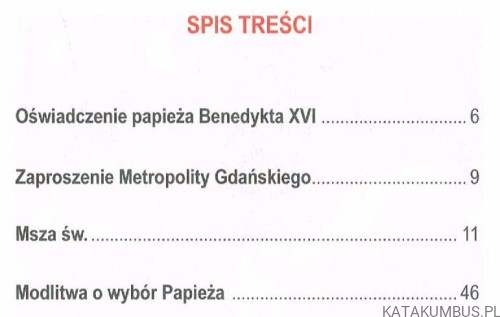 Dziękczynna Liturgia Archidiecezji Gdańskiej za posługę Ojca Świętego Benedykta XVI. PRACA ZBIOROWA