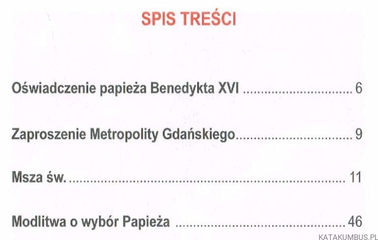 Dziękczynna Liturgia Archidiecezji Gdańskiej za posługę Ojca Świętego Benedykta XVI. PRACA ZBIOROWA