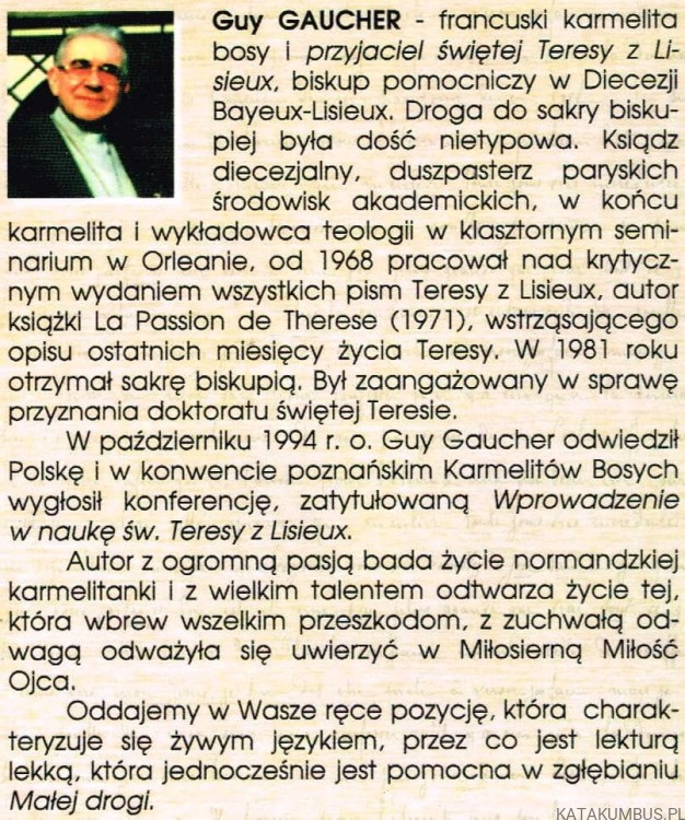 Mała Święta z Lisieux. GUY GAUCHER OCD