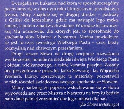 Słowo na drogę cz. 2 Rok C. Red. Ks. PIOTR ŁABUDA