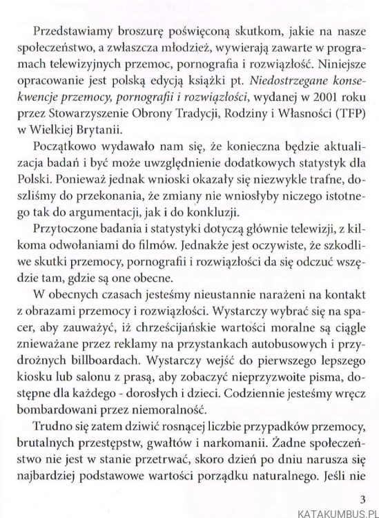 Pornografia i przemoc niedostrzegane problemy. KS PIOTR SKARGA