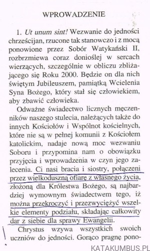 Encyklika Ut Unum Sint. JAN PAWEŁ