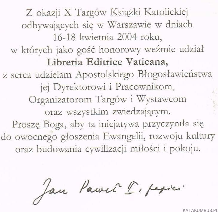 Orędzie Ojca Świętego Jana Pawła II Na Światowy Dzień Pokoju