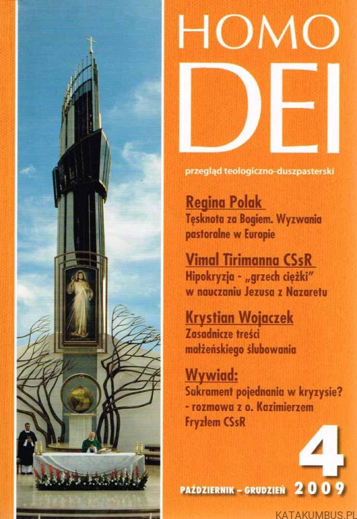 Homo Dei. nr 4 październik-grudzień 2009. PRACA ZBIOROWA